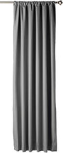 Load image into Gallery viewer, AmazonBasics Room Darkening Blackout Curtain Set of 2 with Tie Backs - 245 GSM - (7 Feet - Door) 52" x 84", Dark Grey - Home Decor Lo