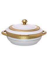 Load image into Gallery viewer, Clay Craft - New Georgian Dinner Set of 40 pieces, Enchanting Gold