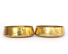 Load image into Gallery viewer, Zafos Brass Bowl Diya Holder- Handmade Tea Light Candle Holder Brass Bowl Set,Kubera Deepam Used As Diwali Gift,Brass Decor,Diyas for Decoration,Vilakku Brass, Free Tea Light, 2.3"x0.75"Inch,Gold,2pc - Home Decor Lo