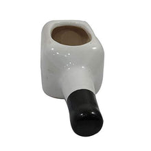 Load image into Gallery viewer, India Meets India Ceramic Flower Vase (White_8X3 Inch) - Home Decor Lo