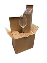 Load image into Gallery viewer, TBGHz Modvera Stemmed Wine Glass 16 Ounce | Lead Free Crystal Clear Classic Design | Perfect for Red Wines & White Wines at Your Next Elegant Dinner Party or Event | Elongated Bowl Design | Set of 6 - Home Decor Lo