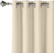 Load image into Gallery viewer, AmazonBasics Room - Darkening Blackout Curtain Set with Grommets - 245 GSM - 52" x 96", Taupe - Home Decor Lo