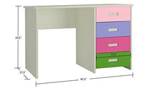 Load image into Gallery viewer, Adona Adonica Kids Room Furniture Set with Right Ladder Bunk Bed, Wardrobe and Desk Barbie Pink - Home Decor Lo