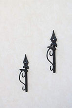 Load image into Gallery viewer, Metal Roots Wall Mounted Votive Candle Holder Bow Design Black Metal Art Scone Stand with Free 2 Candles - Home Decor Lo