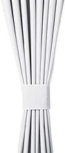 Load image into Gallery viewer, AmazonBasics Room Darkening Blackout Window Curtains (Pack of 2) with Tie Backs - 245 GSM - (5.25 ft) - White - Home Decor Lo