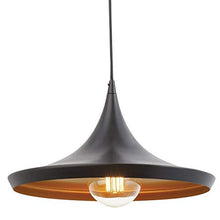 Load image into Gallery viewer, DarkVision Vintage Black Danish Medium Metal Tawa Hanging Light, Pendant Ceiling Light and Lamp (Bulbs Not Provided) - Home Decor Lo