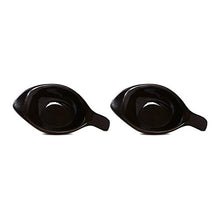 Load image into Gallery viewer, Caffeine Stoneware Dip and Sauce Diva Serving Bowl (Glossy Black) - Set of 2 - Home Decor Lo