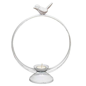 Webelkart Decorative White Birds Tealight Candle Holder for Home Decoration, for Home Room Bedroom Lights Decoration | Made in India Products - Free Tea Light Candles by Webelkart - Home Decor Lo