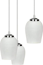 Load image into Gallery viewer, Royal Glass Hanging Fancy Pendant Ceiling Lamp (White) - Home Decor Lo