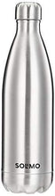 Load image into Gallery viewer, Amazon Brand - Solimo Stainless Steel Insulated Bottle, 24 Hours Hot or Cold, 1000 ml - Home Decor Lo