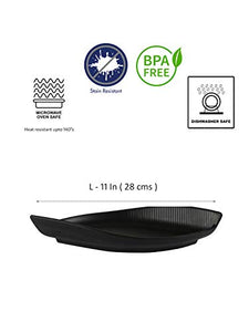 Servewell Black Twist Platter/Break Resistant/Stain Resistant - Home Decor Lo