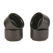 Load image into Gallery viewer, StyleMyWay Ceramic Dip Bowls (50 ml, Black, Set of 4) | Chutney Bowls | Ketchup Bowls - Home Decor Lo