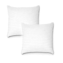 Load image into Gallery viewer, Livasto 150 GSM Premium Satin Stripes Set of 2 24x24 Inch Soft Fluffy Throw/Pillow Cushion Filler - Home Decor Lo