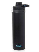 Load image into Gallery viewer, TEGO - Rapid Water Bottle - Vaccum Sealed Steel with Cleaning Brush - Black Blue - Home Decor Lo