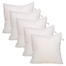 Load image into Gallery viewer, ROYAL TREND Hotel Quality Cotton Fiber 5 Piece Cushion Filler - 12" x 12", White - Home Decor Lo
