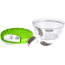 Load image into Gallery viewer, Amazon Brand - Solimo 500 ml Large Vegetable Chopper with 3 Blades, Green - Home Decor Lo