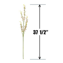 Load image into Gallery viewer, BOMAROLAN Artificial Orchid Silk Fake Flowers Faux Dancing Lady Orchids Stems Flower 10 Pcs Real Touch Home Office Party Hotel Yard Decoration Restaurant Patio Festive Furnishing(White) - Home Decor Lo