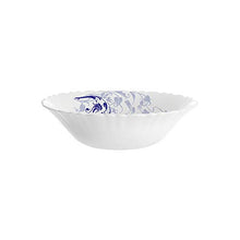 Load image into Gallery viewer, Larah by Borosil Blue Eve Silk Series Opalware Dinner Set, 35 Pieces, White