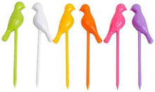 Load image into Gallery viewer, Kitchen4u Designer Bird Fruit Plastic Fork, 7-Piece, Colour May Vary Colour - Home Decor Lo
