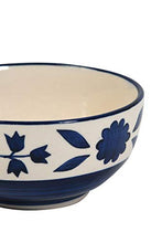 Load image into Gallery viewer, Crock Comforts- Handmade Couple Goal Royal Blue Dinner Set Ceramic Including Dinner Plates(10 inch) with Serving Bowl and Quarter Plates(7 inch) (Set of 2, Microwave & Dishwasher Safe)