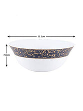 Load image into Gallery viewer, LaOpala Anassa Blue Sovrana Collection Opalware Dinner Set, 33 Pieces, White - Home Decor Lo