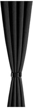 Load image into Gallery viewer, Amazon Brand - Solimo Room Darkening Blackout Window Curtain, 5 Feet, Set of 2 (Black) - Home Decor Lo