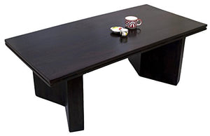 Timbertaste Mary Solid Wood Coffee Table (Dark Walnut Finish) l Home Furniture - Home Decor Lo