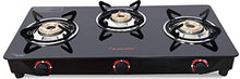Load image into Gallery viewer, Butterfly Smart Glass 3 Burner Gas Stove, Black + Butterfly Jet Elite 750-Watt Mixer Grinder with 4 Jars (Grey) - Home Decor Lo