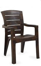 Load image into Gallery viewer, Anmol Jordan Comfortable Plastic Arm Chair Set of 1 (Brown) - Home Decor Lo