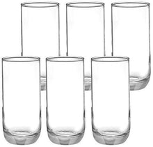 Load image into Gallery viewer, Amazon Brand - Solimo Anya High Ball Glass Set, 360ml, Set of 6, Transparent - Home Decor Lo