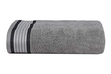 Load image into Gallery viewer, Casa Copenhagen He & She Collection 2 Pieces Cotton Extra Soft Large Bath Towel (70 x 140 cm) - Granite Grey & Mirage Grey - Home Decor Lo