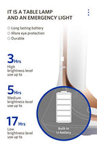 Load image into Gallery viewer, OPPLE 5W Led Desk Lamp, Flicker Free Table Lamp, Study Lamps, Rechargable & Long Battery Backup, 3 Levels Brightness Mode, Touch Control (White, Pack of 1)
