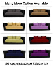 Load image into Gallery viewer, Adorn India Almond Three Seater Sofa Cum Bed (Black and Camel) - Home Decor Lo