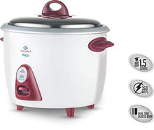 Load image into Gallery viewer, Bajaj Majesty New RCX 3, 1.5 litres, 350-Watt Multifunction Rice Cooker (White/Pink) - Home Decor Lo