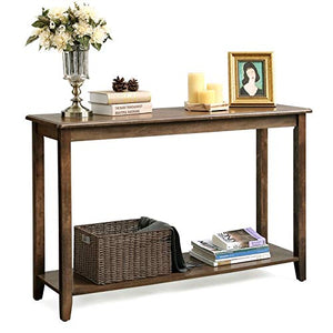 G Fine Furniture Wooden Console Table for Living Room