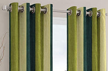 Load image into Gallery viewer, Yamunga Solid Grommet Window Eyelet Curtain, Window 5 Feet, Green, Pack of 2 - Home Decor Lo
