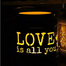 Load image into Gallery viewer, Instakart Lanterns for Decoration Love is All You Need Candle/Lights Hanging Lanterns for Home/Office/Garden,1 Pcs (Sky Blue, 12 * 12 * 13Cm (Small)) - Home Decor Lo