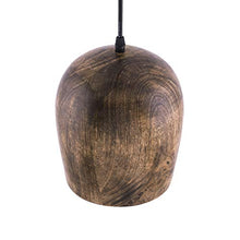 Load image into Gallery viewer, Homesake® Modern Bucket Shape Wooden Pendant Ceiling Light Fixture, Balcony, Dining, Home Kitchen Desk Dining Room, Rustic Hanging Light, E27 (Walnut) - Home Decor Lo