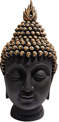 StoresHub® Palm Buddha Idol Statue Showpiece for Home Decoration (Black) (1) - Home Decor Lo