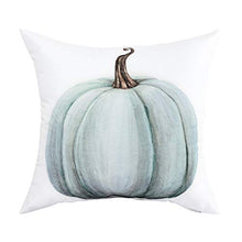 Load image into Gallery viewer, Autumn Decorations Pumpkin Throw Pillow Cover Cushion Couch Cover Pillow Cases Set of 4 for Autumn Halloween Thanksgiving Day (Blue-Gray,18 X 18 Inch) - Home Decor Lo