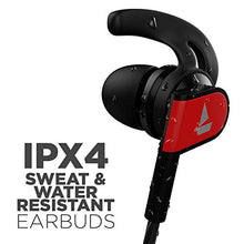 Load image into Gallery viewer, boAt Bassheads 242 Wired Sports Earphones with HD Sound, 10 mm Dynamic Drivers, IPX 4 Sweat and Water Resistance, Superior Coated Cable, in-Line Mic and Carry Pouch (Active Black) - Home Decor Lo