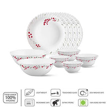 Load image into Gallery viewer, Larah by Borosil Fluted Verona Dinner Set, 14-Pieces, White - Home Decor Lo