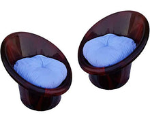 Load image into Gallery viewer, ANJWAR Tub Chairs/ARM Chairs/Chairs for Home, Living Room/Indoor and Outdoor Chairs with Complimentary Cushions Set of 02 (Standard, Rosewood) - Home Decor Lo