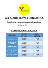 Load image into Gallery viewer, YUKANY 1 Piece Solid Eyelet Long Crush Polyster Home & Living Room Window Curtains - 5 Feet, Baby Pink - Home Decor Lo