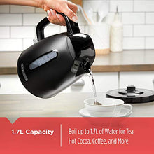 Load image into Gallery viewer, BLACK+DECKER KE1500B 1.7L Rapid Boil Electric Cordless Kettle, Black - Home Decor Lo