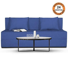 Load image into Gallery viewer, Adorn India Easy Three Seater Sofa Cum Bed Alyn 5'x 6' (Dark Blue) - Home Decor Lo