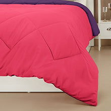 Load image into Gallery viewer, Amazon Brand - Solimo Microfiber Reversible Comforter, Double (Vivid Pink & Majestic Purple, 200 GSM) - Home Decor Lo