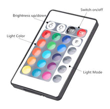 Load image into Gallery viewer, HYPER LIGHT LED Strip Lights | RGB 3528LEDs Color Changing Full Kit with Remote Control | 2A Adapter Power Supply Mood Lamp | Decoration sled strip light | lights for decoration | led strip light with remote control - Home Decor Lo