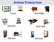 Load image into Gallery viewer, Anikaa Omega Wooden Key Holder Stand/Wall Hooks Stand/Key Holder for Home Office/Wall Mounted Key Holder/Key Hold/Key Chain Hanging Board/Wall Hanging Key Holder/Holder with Shelf - (Wenge) - Home Decor Lo