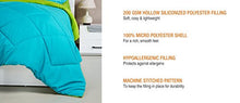 Load image into Gallery viewer, Amazon Brand - Solimo Microfiber Reversible Comforter, Double (Aqua Blue & Olive Green, 200 GSM) - Home Decor Lo